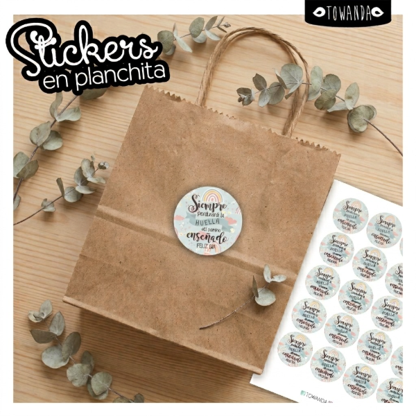 Producto - Siempre perdurará la Huella - Plancha de Stickers