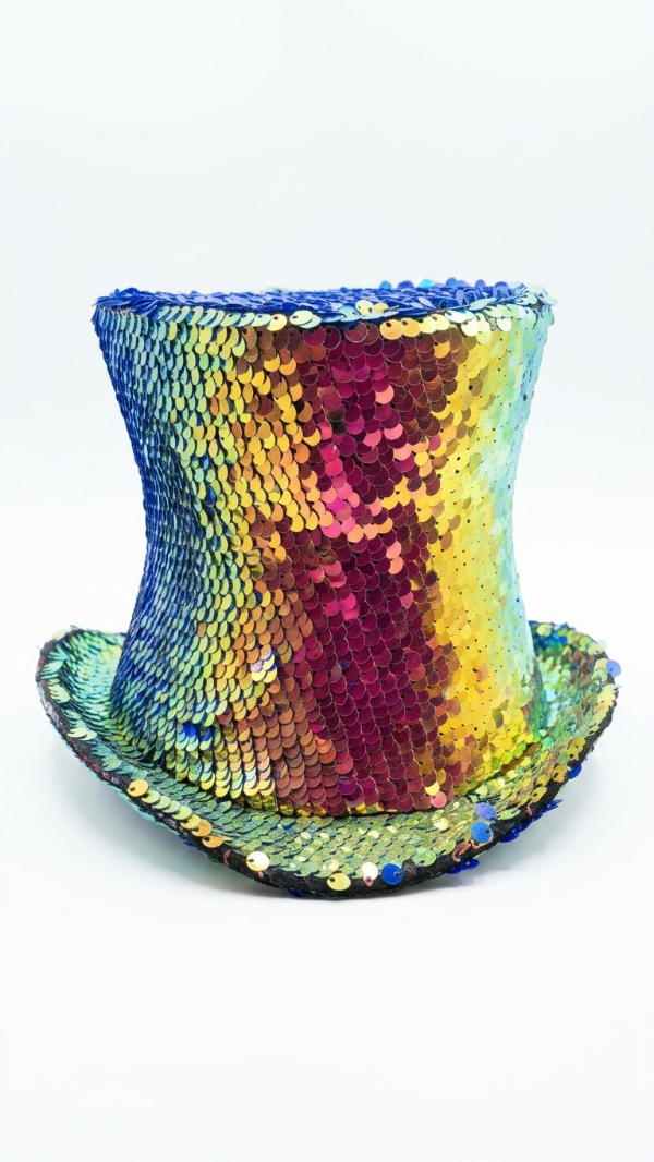 Producto - Mini galera lentejuelas camaleón 25 cm - 2