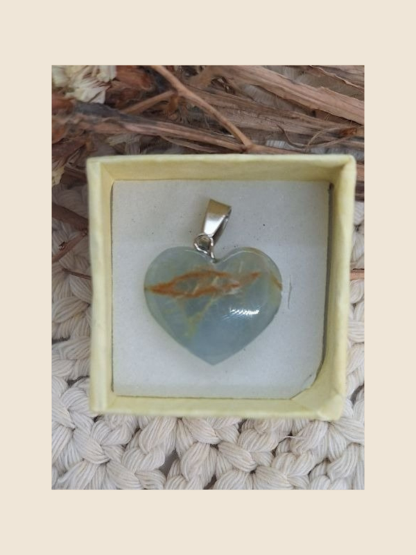 Producto - Dije corazón onix cielo