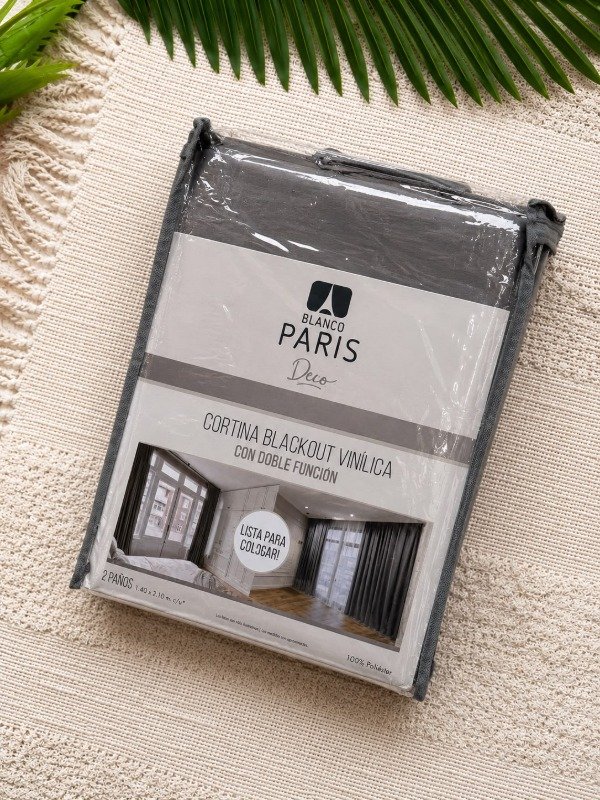 Producto - Cortina Blackout Vinílica Gris