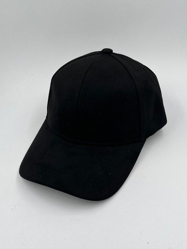 Producto - Gorra gamuza negra
