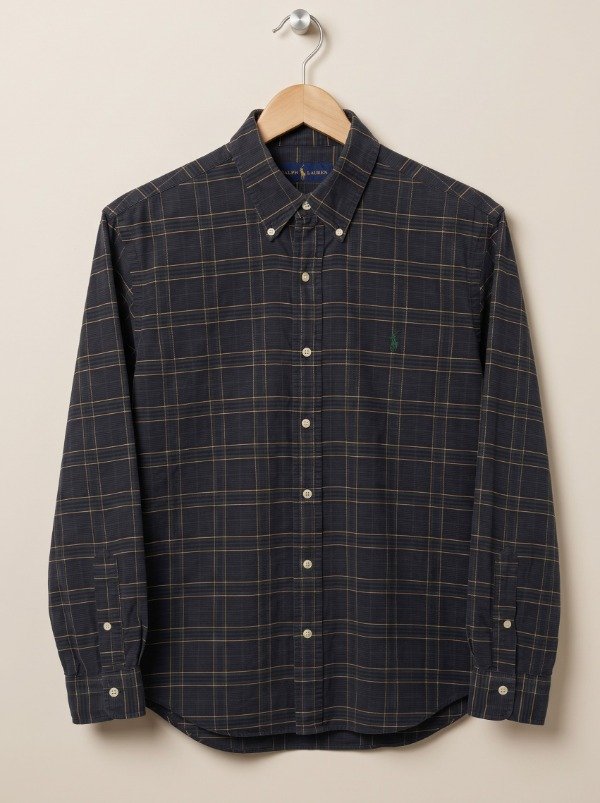 Producto - Camisa Polo Ralph Lauren Oxford Cuadrilé T. M