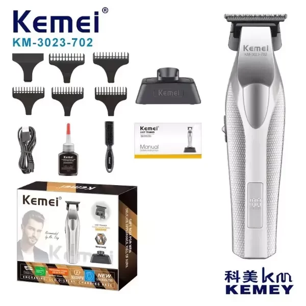 Producto - KEMEI CORTADORA DE PELO PATILLERA KM-3023-702