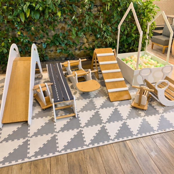 Producto - Pelotero y Plaza Blanda Montessori Pikler Estilo Nordico - 1
