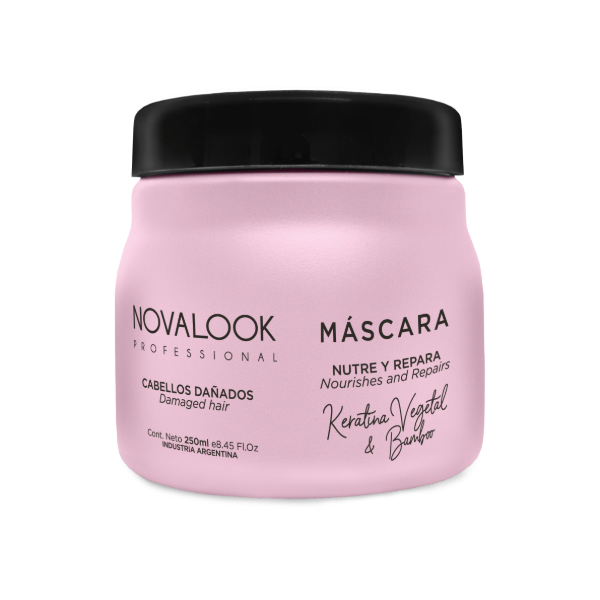 Producto - MASCARILLA DE KERATINA VEGETAL Y BAMBOO NOVALOOK x 500gr.