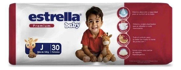 Producto - Estrella Baby pañales junior 30un