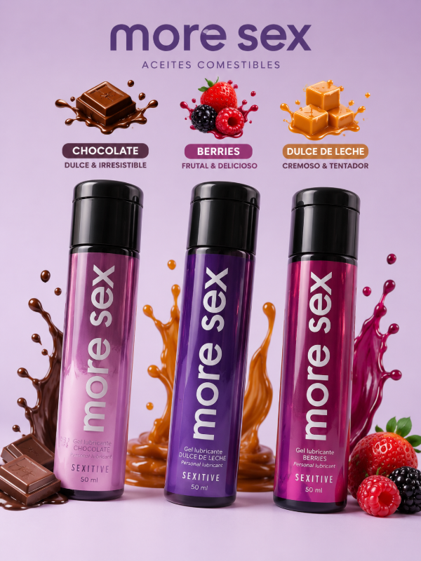 Producto - GEL LUBRICANTE MORE SEX - 3 SABORES - 1