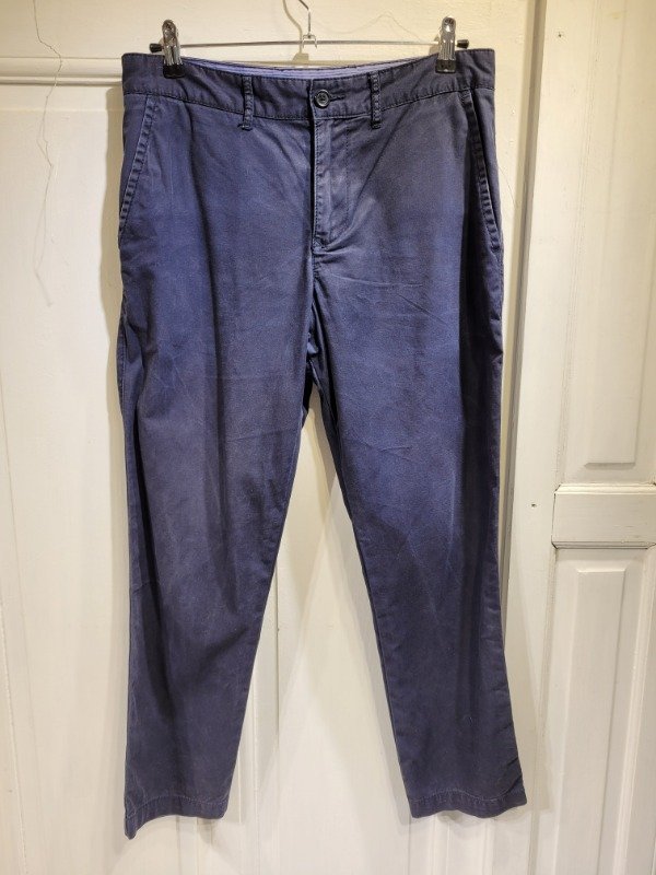 Producto - Pantalón TOMMY HILFIGER azul de gabardina Talle 42 - PRECIO: 30X