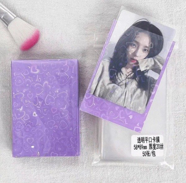Producto - Pack sleeves holo purple hearts