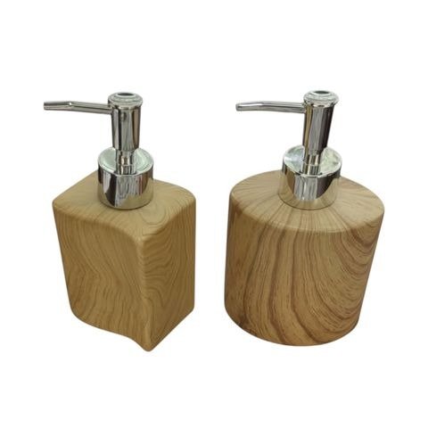 Producto - DISPENSER DE JABON DE CERAMICA SIMIL MADERA X1 MODELOS SURTIDOS