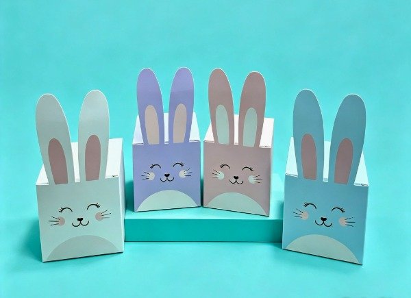 Producto - DIA DEL NIÑO - BOX CONEJO FELIZ - COD. 1514 medida 10x10x10 más orejas