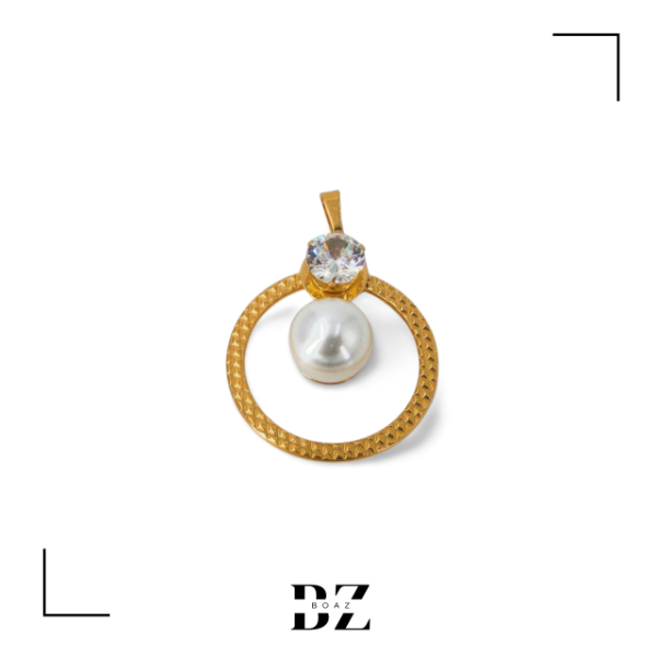 Producto - DIJES DE ACERO CON STRASS DORADO X PCS - 1082-36