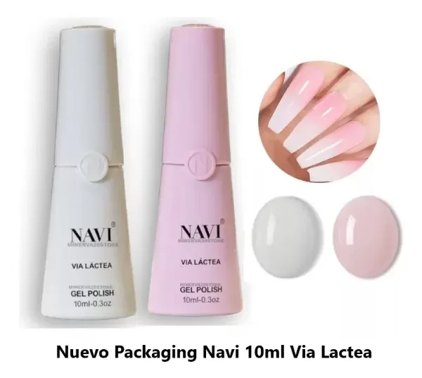 Producto - Esmalte led/uv Navi Via Lactea blanco rosa
