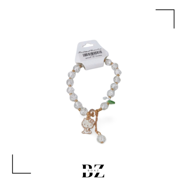 Producto - PULSERAS VIDRIO TRANSP. C/DIJE X PCS 2059-5