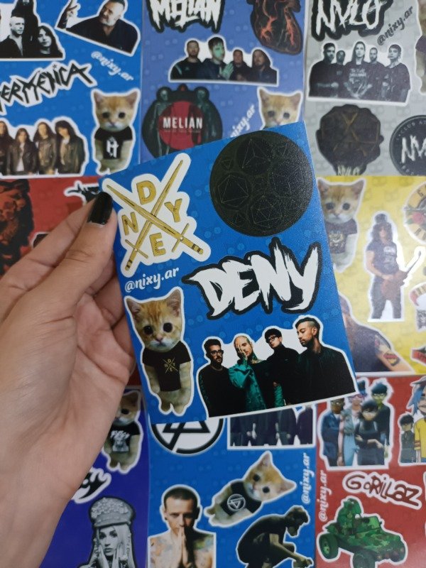 Producto - Plancha de stickers Deny