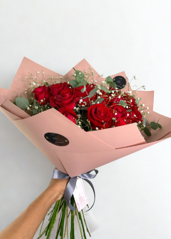 Producto - Ramo princesa con rosas rojas