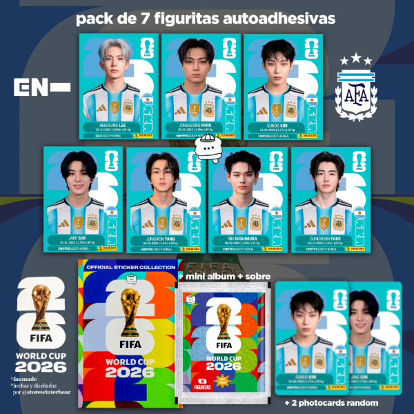 Producto - pack figuritas argentina enhypen