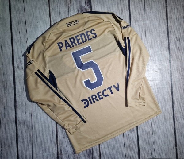 Producto - Camiseta Boca Suplente 2025 Manga Larga Paredes