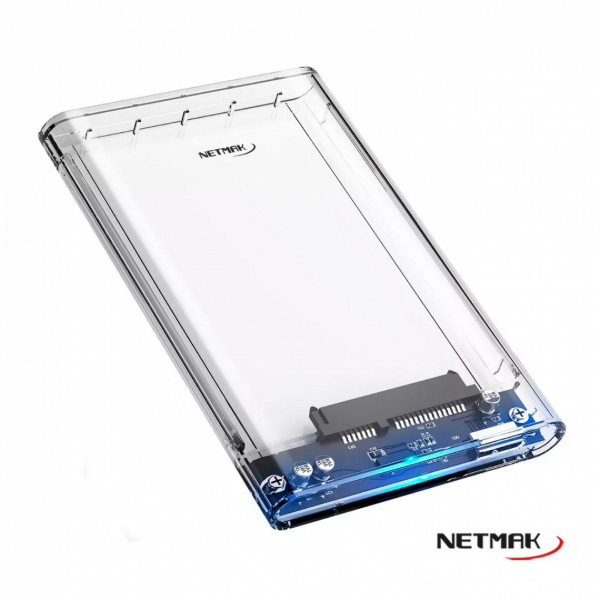 Producto - Carry Disk externo 2,5" sata -ssd -hdd -usb 3.0 -5Gbps -4TB -transparente -Netma - 1