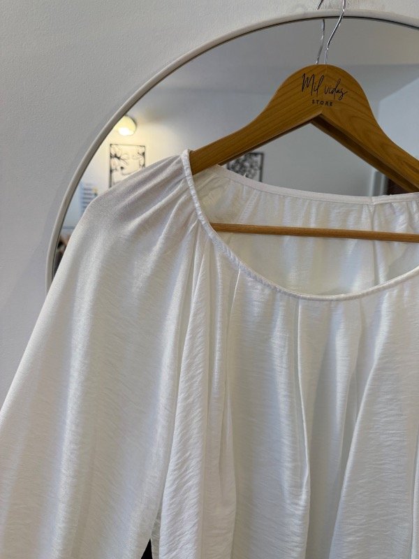 Producto - Blusa Melina lino blanca - 1