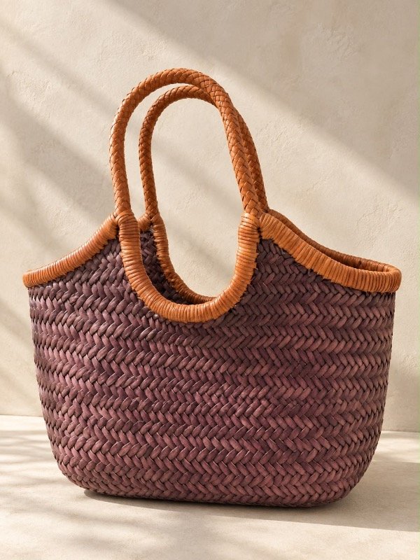 Producto - The Half Moon Canasta / Mocca and Tan - 0
