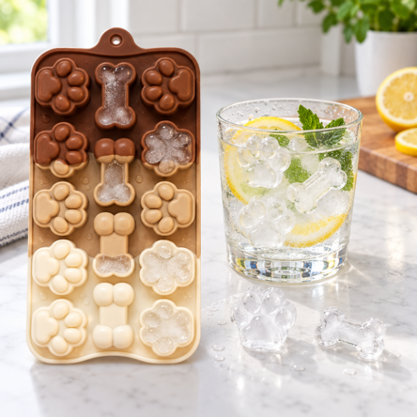 Producto - MOLDE DE SILICONA 10 PATITAS 4 HUESITOS 22 X 11CM - 1