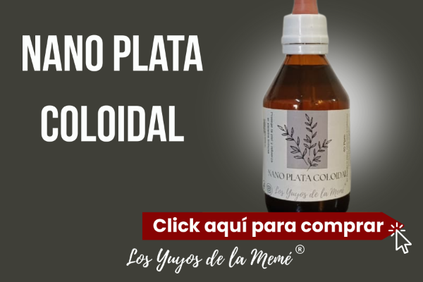 Producto - Nano Plata Coloidal 40 ppm, frasco gotero de 60 ml. Los Yuyos de la Memé - 0