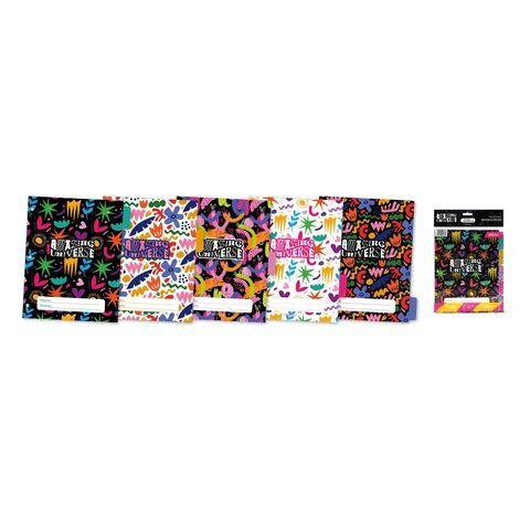 Producto - SEPARADOR DE MATERIAS CARTA CON SOLAPA AMAZING UNIVERSE BOLSA X5 UNIDADES REXON
