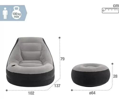 Producto - SOFA INFLABLE 2 PIEZAS INTEX