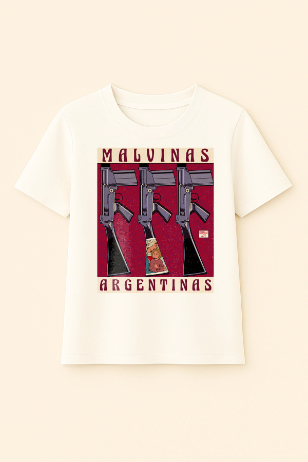 Producto - Malvinas Argentinas (Versión 2 Blanca Clásica Mujer Frontal)