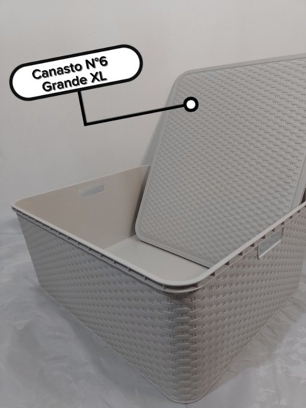 Producto - Canasto Organizador Simil Ratan GRANDE XL
