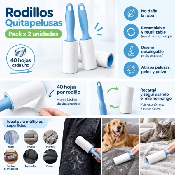 Producto - Rodillo quita pelusa pack x 2 unidades - 1