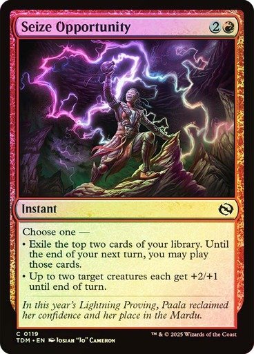 Producto - Seize Opportunity Foil  Tarkir: Dragonstorm