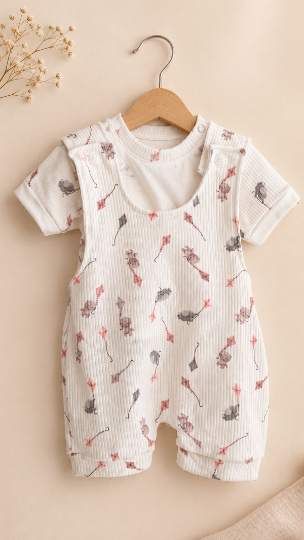 Producto - Jardinero + Remerita Cometas