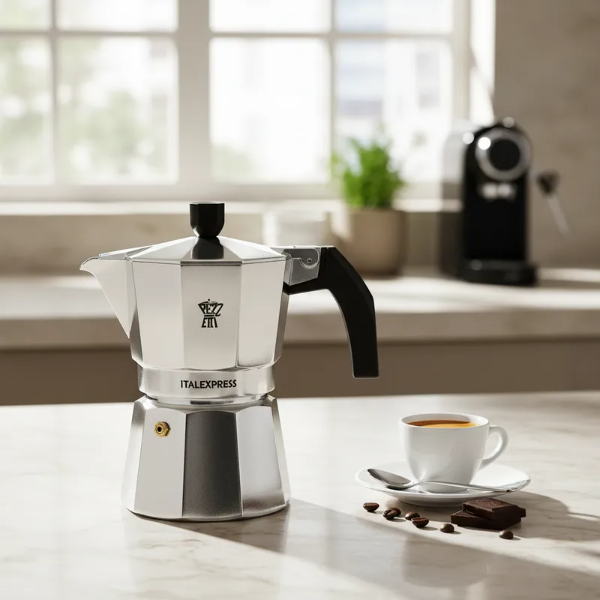 Producto - Cafetera Italiana 1 Taza Aluminio Pezzetti Italexpress