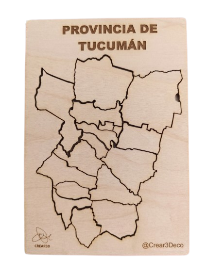 Producto - ROMPECABEZAS DE TUCUMÁN EN MDF-PINTADO - 2