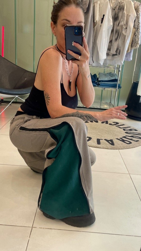 Producto - Panta cuadros + verde