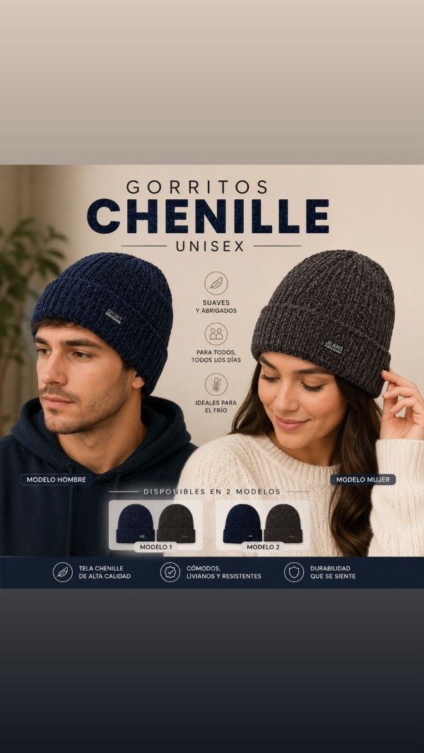Producto - Gorro de Chenille - 1