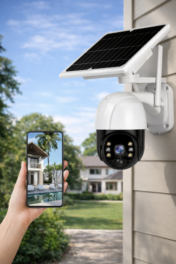 Producto - Cámara de Seguridad Wifi Exterior Domo c/Panel Solar JT81