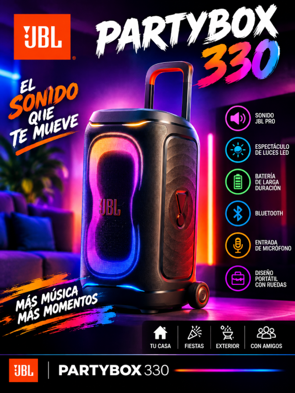 Producto - PARLANTE JBL PARTYBOX330 NUEVO MODELO - 0