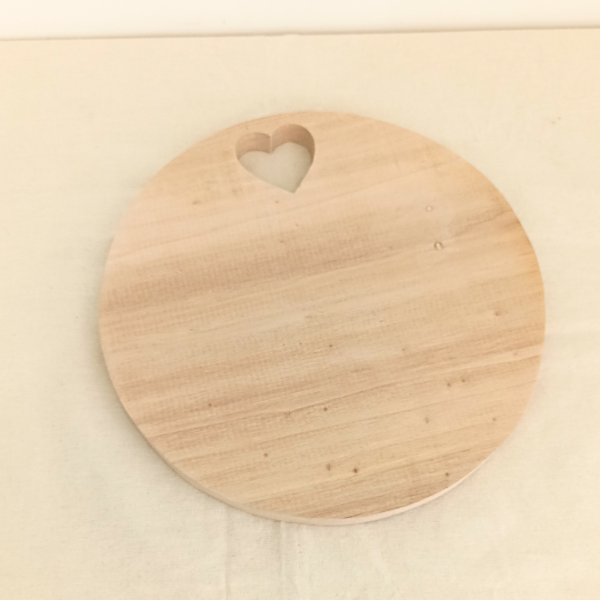 Producto - Tabla redonda corazón gde