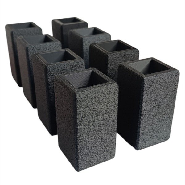 Producto - Patas Tacos X8 Cuadradas 3x3cm Eleva 7cm Cama Mueble Mesa