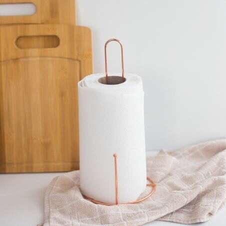 Producto - PORTA ROLLO DE COCINA ROSA GOLD