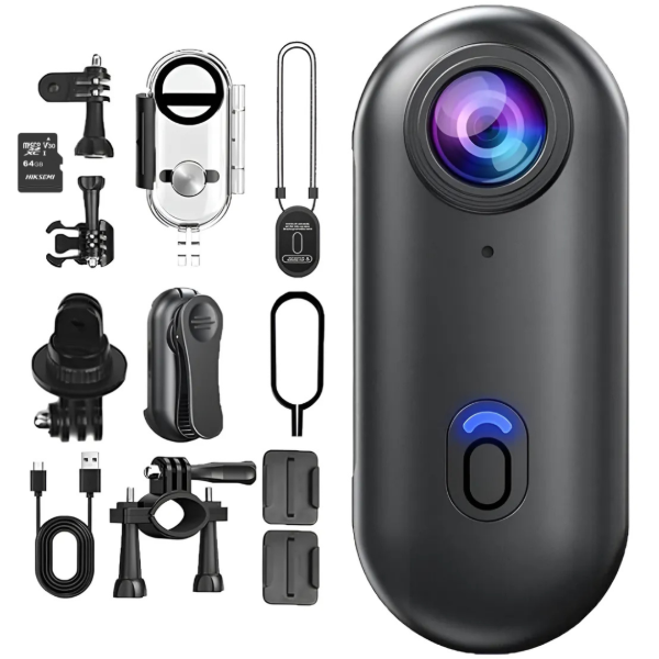 Producto - Cámara De Acción Deportiva Sumergible H88 4k WiFi + Micro SD 64 GB + Accesorios