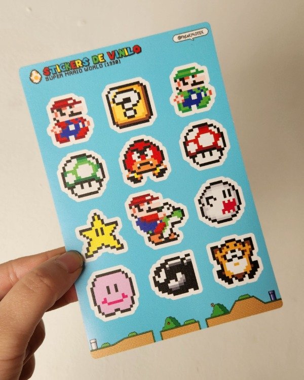 Producto - Plancha de Stickers "Super Mario" - 1