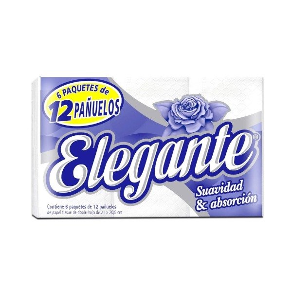 Producto - pañuelos ELEGANTE 6 paq x 10u
