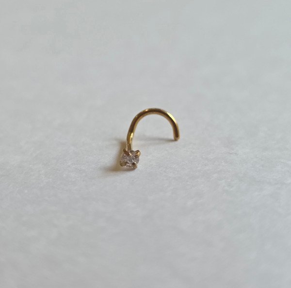 Producto - Nostril piedra engarzada dorada