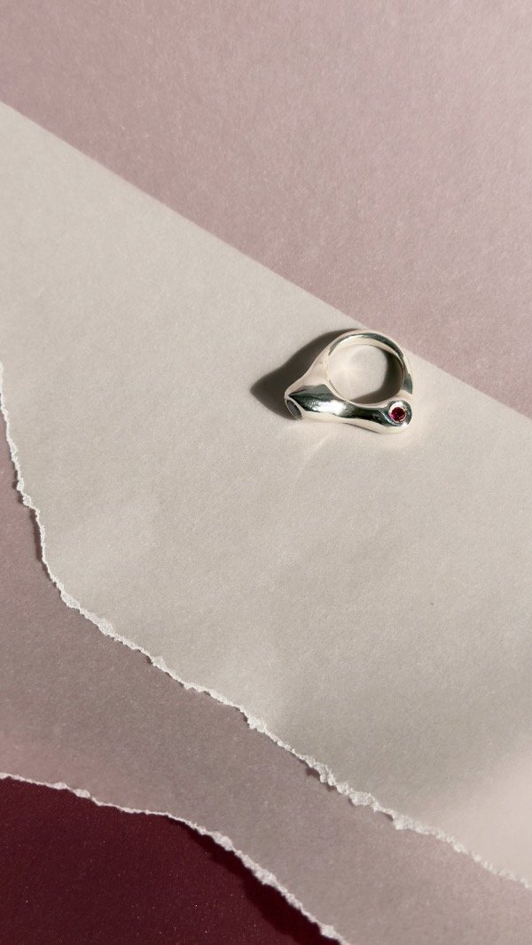 Producto - Anillo plata grande asimétrico - 3