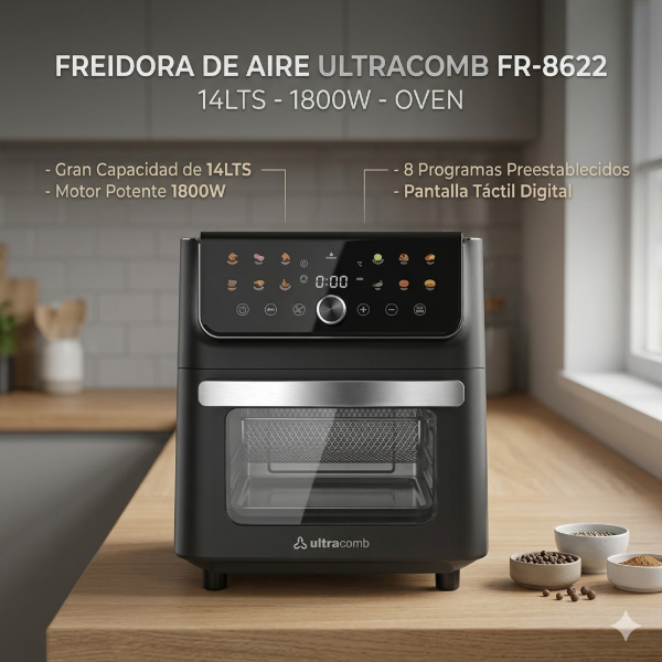 Producto - FREIDORA DE AIRE ULTRACOMB FR-8622 14LTS 1800W