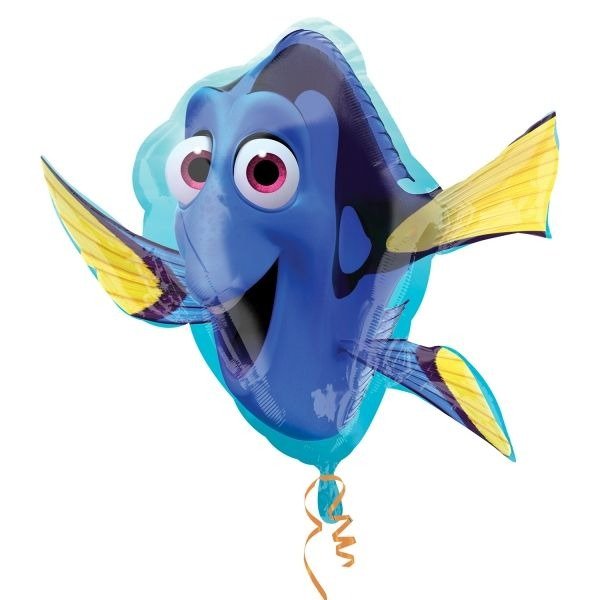 Producto - Mini siluetas metalizadas 14" (36cm) x5un PEZ DORY